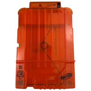 Nerf N-Strike Elite‎ 6-Dart Clip System Magazine Orange See-Through B20Q